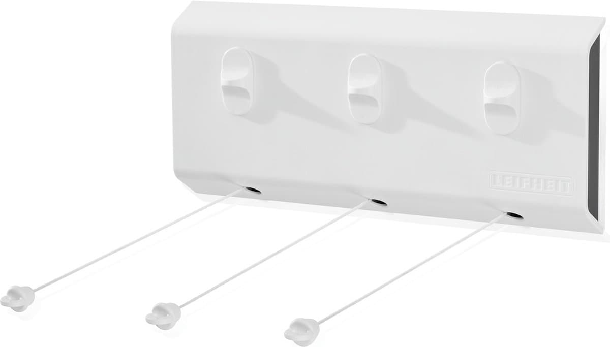 Leifheit wanddroogrek Rollfix triple 150 longline - 15 m drooglengte - ophangbaar - wit — afbeelding 1