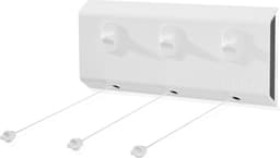 Leifheit wanddroogrek Rollfix triple 150 longline - 15 m drooglengte - ophangbaar - wit — thumbnail 1