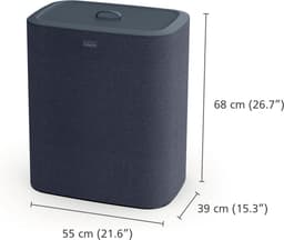 Joseph Joseph Tota Wasmand - 3 Compartimenten – Was Sorteren – 90 Liter - Zwart — thumbnail 2