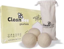 CleanBee® XXL Drogerballen 3 stuks met wasstrips 96 wasbeurten Geurloos - Wasmiddeldoekjes - Wasverzachter - Combipakket - Wasmiddel - Wasvellen - Detergent Sheets - Eco Laundry Strips - Microplasticvrij - Biologisch - Eco Wasstrips - Duurzaam — thumbnail 1