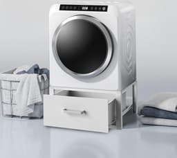 Equivera Wasmachine Verhoger - Wasmachine Verhoger Met Lade - Wasmachine Sokkel - Wasmachine Opbouwmeubel - Wasmachine Kast - Wasmachine Ombouw - Wasmachine Meubel — thumbnail 2