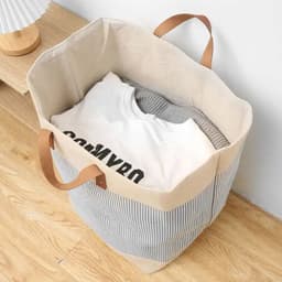 Wasmand - Wasmanden - wasmand inklapbaar - Opvouwbare Wasmanden - 35cm * 35cm * 56cm, Engels-IJzeren Pijpenrek — thumbnail 3