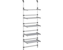 vidaXL - Droogrek - 5-laags - hangend - aluminium