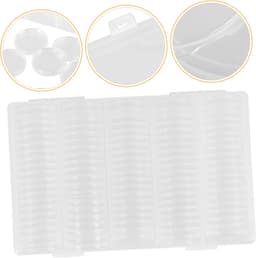 1set Muntenhouders Rond Met Opbergdoos Voor Collectie Bescherming Transparante Capsule Met Antioxidatieve Functie Handig Ontwerp Voor Verzamelaars — thumbnail 5