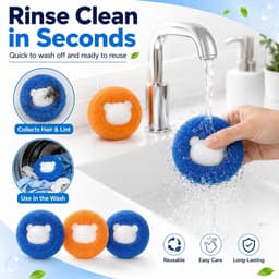 Haarballen voor de wasmachine - Herbruikbaar - Verwijdert dierenharen - Effectief voor kleding - ShopVlot — thumbnail 2