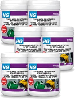 6 x HG - Wasruimte - Tegen Nare Geurtjes In Sportkleding - Wasmiddeltoevoeging - 500 g - Voordeelverpakking - 6 stuks — thumbnail 1