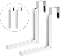 Wanddroogrek - Droogrek Deur - Wasrek - Opvouwbaar - Wand Droogrek - Wanddroogrek Inklapbaar - Was Drogen - Ruimtebesparend Droogrek - Voor Wasruimte, Badkamer, Kledingkast - Wit - Zumolir® — thumbnail 2