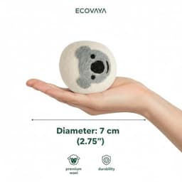 Elzusha - Set van 5 Herbruikbare Droogballen met Diermotieven — thumbnail 4