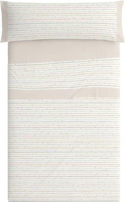 Blanco Kinderbeddengoed, bed 105 cm (+ beschikbare maten), design 181, kleur beige (105 x 190/200 cm) — thumbnail 1