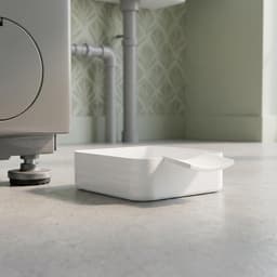1 stuks -Universele Lekbak Wasmachine - Opvangbak Tegen Lekkage - Afvoerbak voor Wasmachine en Vaatwasser - Eenvoudig te Installeren - Bescherm de Vloer - Afvoerbak Voor Wasmachines - Wit — thumbnail 2