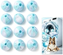 12 stuks ballen voor het opvangen van haren in de wasmachine, 4 cm, voor wasmachine en droger, herbruikbaar, voor het opvangen van haren van huisdieren, honden en katten — thumbnail 1
