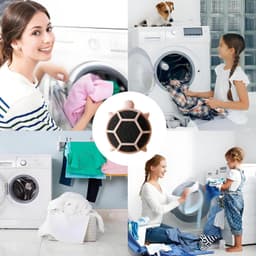 2-delige Schildpadvormige Lintverzamelaar - Huidvriendelijk Materiaal - Droogtrommelaccessoire - PET Haarverwijderaar voor Wasmachine - Herbruikbare Haarverwijderaar voor Kleding en Beddengoed - voor Lakens en Huishoudelijke Textiel — thumbnail 2
