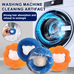 SnelShoppen - Pack van 10 Wasmachine Haarverzamelaars voor het Effectief Verwijderen van Dierenharen, Pluis en Lint uit Kleding en Beddengoed - Microv — thumbnail 2