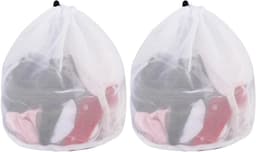 SnelShoppen - 2 Wasnetten voor Wasmachine, 40 x 50 cm met Trekkoord, Fijnmazige Waszak, Herbruikbaar, Voor Babykleding, Ondergoed, Sokken — thumbnail 1
