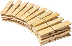20 houten wasknijpers, Geschikt voor knutselwerkjes, fotoklemmen, wasknijpers, druivenklemmen, kasklemmen, menukaarten, enz. — thumbnail 1