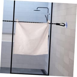 Draagbare Waslijn - Reiswaslijn Kledinglijn - Kleding Drogen - Intrekbaar Met Clips - 120 cm - Zwart — thumbnail 4