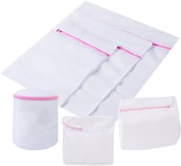 Waszakken voor wasmachine met ritssluiting, mesh waszakken voor kleding, beha's en schoenen, set van 6 stuks. — thumbnail 3