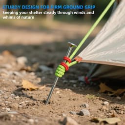 Grondanker - Staal - 8 x 220 mm en 8 x 160 mm - Schroefharingen met Bits en Sluitringen - Voor Camping en Outdoor — thumbnail 3