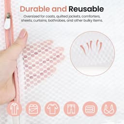 SnelShoppen - Pack van 6 Grote Waszakken voor Wasmachine, Meerdere Maten, Stabiele Wasnetten met Rits, Ideaal voor Fijne Was, Ondergoed, Sokken, Bh's — thumbnail 4