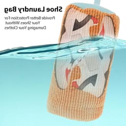 Waszak voor Schoenen - Herbruikbare Wasnet voor Sneakers en Sportschoenen met Rits - Bescherming en Onderhoud voor je Schoenen tijdens het Wassen — thumbnail 2