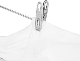 Wasknijpers - Kledingclips - Kleding Drogen - Roestvrij Staal - 20 Stuks - Zilverkleurig — thumbnail 4