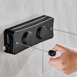 SnelShoppen - Retractable Clothesline Indoor en Outdoor - Dubbele Kledinglijn - Heavy Duty Wandmontage - RVS - Ruimtebesparend - Zwart — thumbnail 1