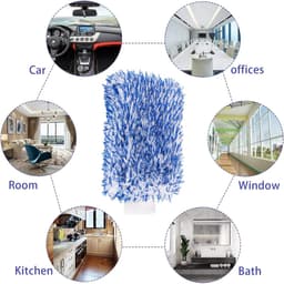 2 Stuks Microvezel Autowashandje, Auto-Reinigingshandje Voor Het Wassen Van De Auto — thumbnail 4
