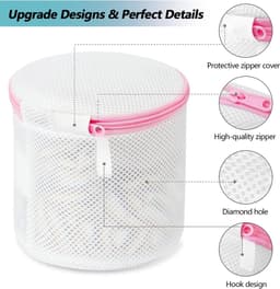 Eono van Amazon - Wasnetten voor beha's - 4 stuks mesh wasnetten voor de wasmachine zakje voor delicate lingerie met premium ritssluiting — thumbnail 5