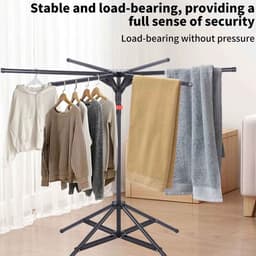 Casa Living Droogrek Kleding - Opvouwbaar Droogrek - Uitbreidbaar Ontwerp - 30 kg Draagvermogen - Binnen & Buiten Gebruik — thumbnail 4