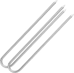 SnelShoppen - U-vormige Grondankers, 30 cm, Sterke en Duurzame Tentpinnen, Gechroemde Stalen Stormbestendige Haringen voor Camping, Trampoline, Schomm — thumbnail 4