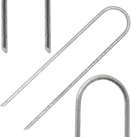 SnelShoppen - 100 Stuks Ø3mm Grondankers - 150x25mm Fixeerankers van Staal - Extra Sterke Grondpinnen voor Tuin, Camping en Kunstgras — thumbnail 3
