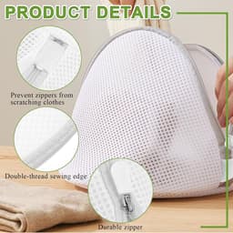 SnelShoppen - Set van 4 BH Wasnetten - Herbruikbare Waszakken voor BH's, Ondergoed en Delicate Kleding - Stevig en Duurzaam - Ideaal voor de Wasmachin — thumbnail 2