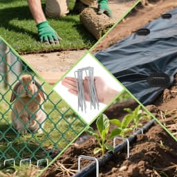 Grondankers set van 50 - Gegalvaniseerde U-vormige spijkers - Duurzaam en herbruikbaar - Ideaal voor tuin en camping - ShopVlot — thumbnail 5