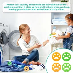Solidchoice - Set van 10 Herbruikbare Pet Hair Removers met Waszak — thumbnail 3