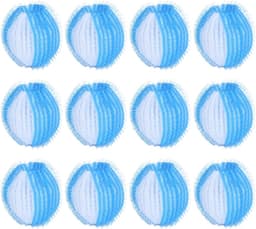 Wasmachineballen 12 stuks - blauw - herbruikbaar - voor het verwijderen van dierenhaar - ShopVlot — thumbnail 1