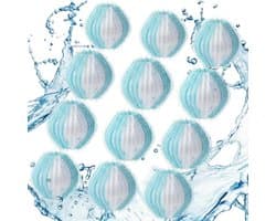 Haarverwijderaar wasmachine 12 stuks - herbruikbare pluisballen - effectief tegen dierenharen - houdt kleding haarvrij - ShopVlot
