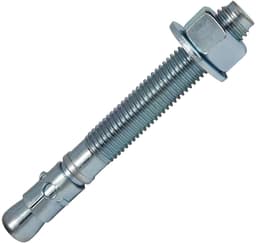 Wedge Ankers - Bevestigingsankers Beton - Vastzetten Constructies - Verzinkt Carbon Staal - 3/4" x 4-3/4" - Zilverkleurig — thumbnail 1