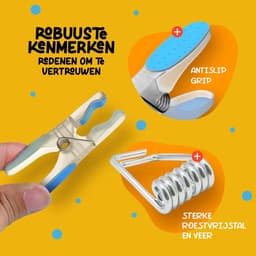 Wasknijpers met Siliconen, 20 Stuks, Multicolor - Zachte Grip Laat Geen Afdrukken Achter, Weerbestendig, Ideaal voor Delicate Kleding, 8,4 x 4,4 x 1,6 cm — thumbnail 4