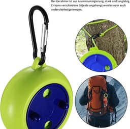Waslijn uitschuifbaar 10 meter camping waslijn draagbaar met wasknijpers en clips verstelbaar voor reizen binnen en buiten — thumbnail 5