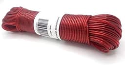 Waslijn - Kledinglijn - Buiten Wassen - Stalen Kern - 50 meter - Rood — thumbnail 1