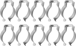 Roestvrijstalen Veerklemmen - Gereedschapshangers Clips - Gereedschap Organiseren - Zwaar Gebruik Ontwerp - 19 mm - Zilver — thumbnail 1