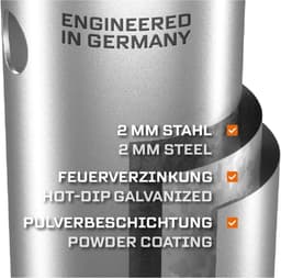 Schroeffundering Set - Grondanker Bodemhuls - Fundamenten Bouwen - Zonder Beton Cement - 60 cm - Verzinkt — thumbnail 4