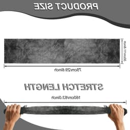 Langwerpige badspons met knopen, Afrikaanse wasnet, exfoliërende douche, rugschrobber, huidverzachter, rekbaar tot 160 cm (Zwart) - Perfect voor een grondige reiniging en verzorging van de huid. — thumbnail 5