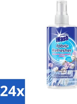 At Home - Wash - Textielverfrisser - Fresh Cotton - Neutraliseert Onaangename Geuren - 300 ml - Voordeelverpakking - 24 stuks — thumbnail 1