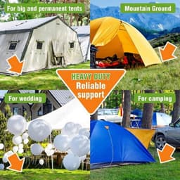 Zware J-Haak Grondankers 30cm - 10 Stuks Roestvrij Stalen Grondsteken voor Tent, Tuin en Camping — thumbnail 5