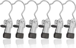 12 kledinghaken, schoenenrekken, stevige wasknijpers en draagbare metalen wasknijpers Geschikt voor klemmen, Geschikt voor het drogen van bh's, sokken, handdoeken en ondergoed. — thumbnail 1