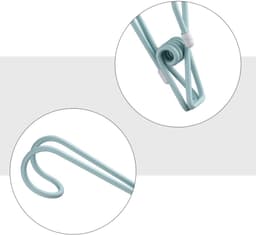 Kledingklemmen met haak - Wasknijpers clips - Spullen ophangen - Winddicht ontwerp - 6 stuks - Diverse kleuren — thumbnail 2