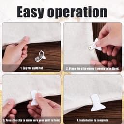 14st Dekbedclips voor Binnen - Snel Dekbedovertrekbevestigingen - Sterke Gevoerde Clips - Quiltclips en Dekbeddrukknopen - Beddengoedaccessoires om te Voorkomen dat het Dekbed Verschuift — thumbnail 3