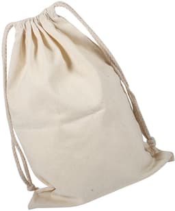 Dailygoods- Waszak Dikke Canvas Katoenen Tas - Opbergtas voor Wasgoed - Huishoudelijke Waszak - Trekkoordsluiting - 22 * 28 cm - Biologisch Materiaal — thumbnail 3