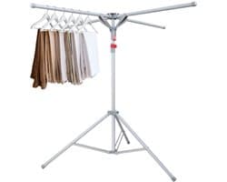 Dailygoods - Inklapbaar Droogrek met 4 Armen - Verstelbaar van 120 tot 170 cm